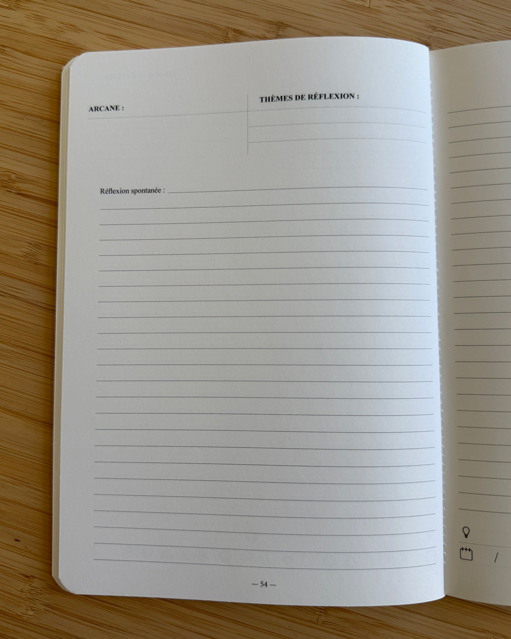 Carnet de réflexion Les Forces Naturelles - Tirage aléatoire