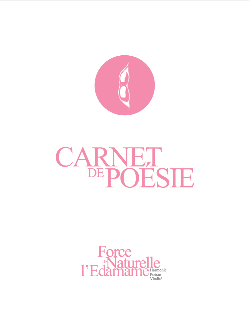 Carnet de poésie — Force naturelle de l’Edamame, version PDF à télécharger, page couverture