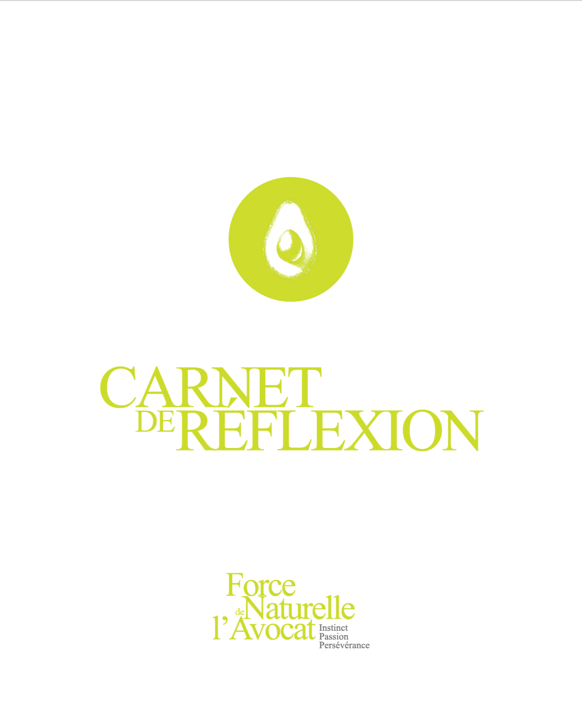 Carnet de réflexion 🖤