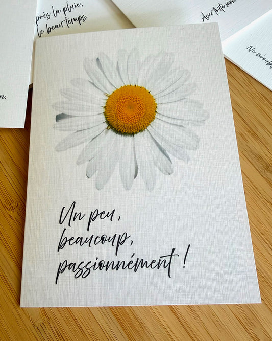 Carte de vœux Marguerite - Les Forces Naturelles