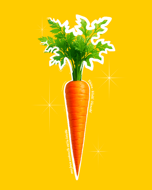 Hoodie de qualité supérieure « Les forces naturelles » — couleur jaune — étampe Carotte — détail de l'étampe