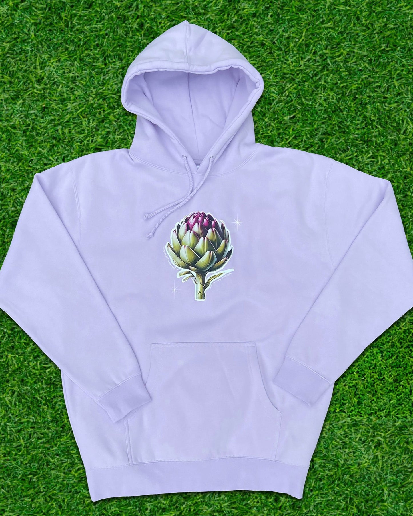 Hoodie de qualité supérieure « Les forces naturelles » — couleur lilas — étampe Artichaut