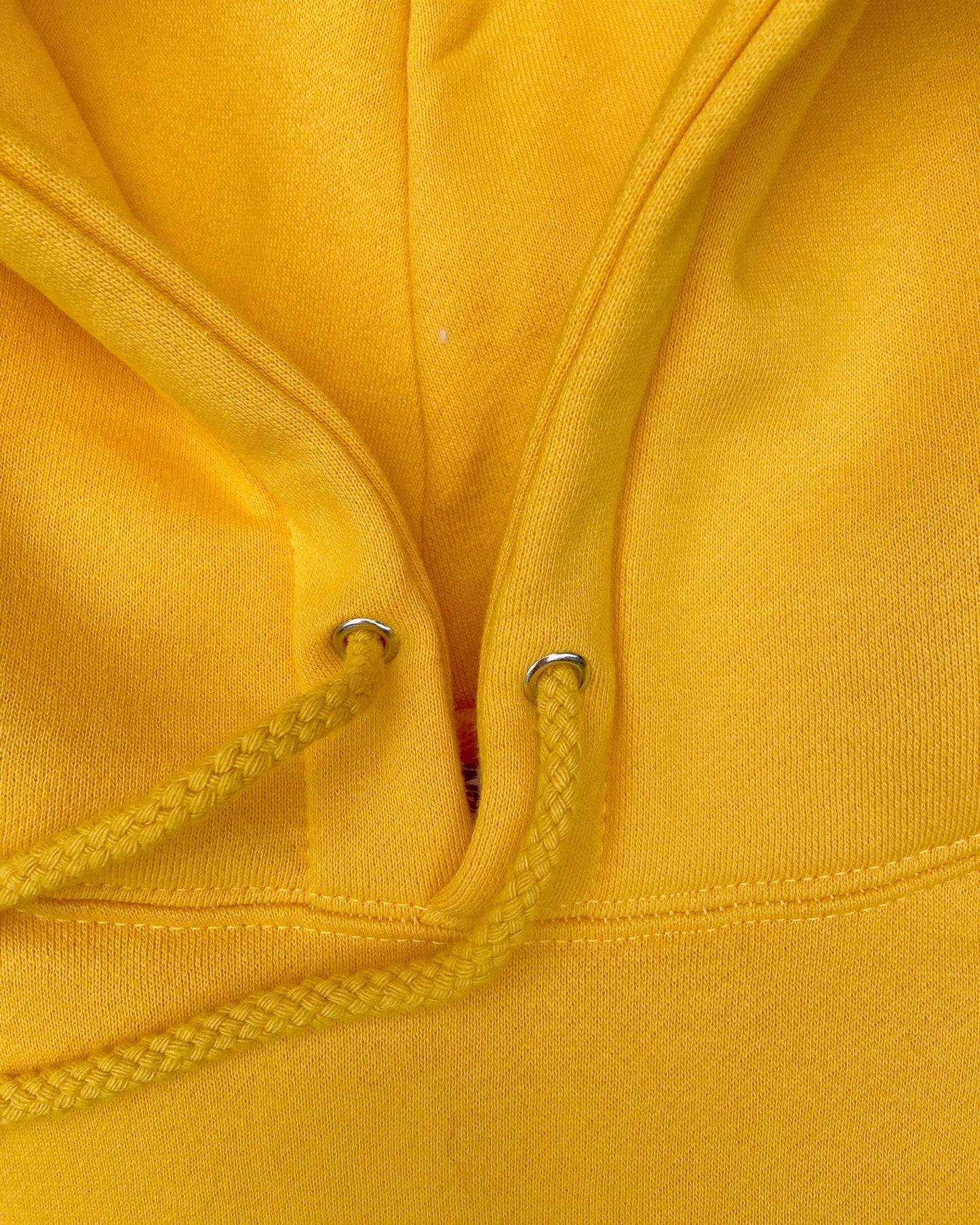 Hoodie de qualité supérieure « Les forces naturelles » — couleur jaune — étampe Maïs  — cordon