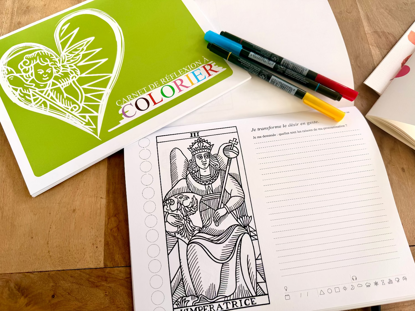Carnet de réflexion à colorier Les Forces Naturelles