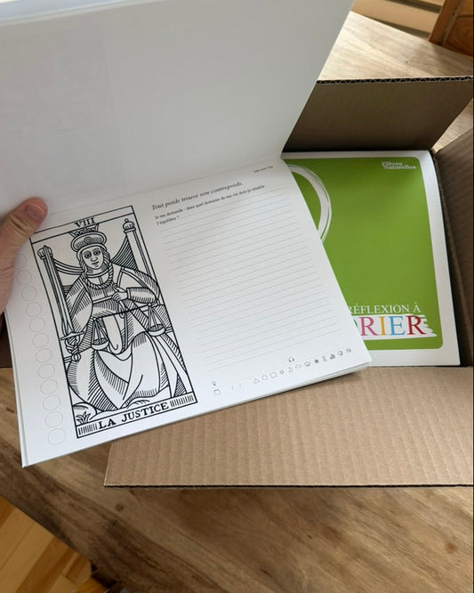 Carnet de réflexion à colorier