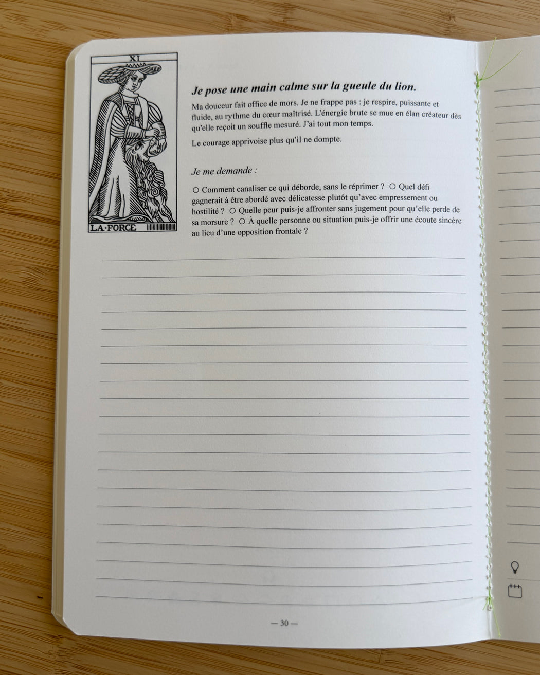Carnet de réflexion Les Forces Naturelles - Arcane La Force