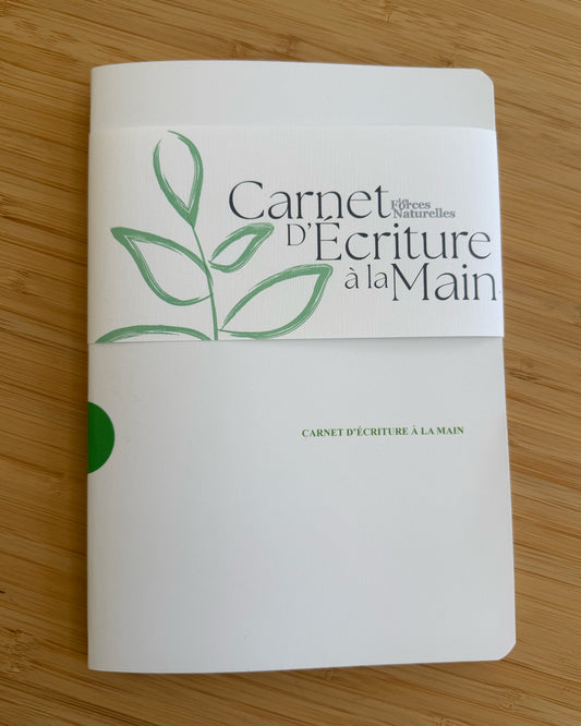 Carnet d’écriture à la main Les Forces Naturelles  - Page couverture 