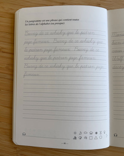 Carnet d’écriture à la main Les Forces Naturelles - Pangramme
