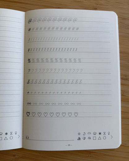Carnet d’écriture à la main Les Forces Naturelles  - Ponctuation