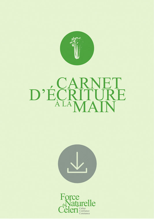 Carnet d'écriture à la main • À télécharger Les Forces Naturelles