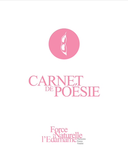  Carnet de poésie — Force naturelle de l’Edamame, version PDF à télécharger, page couverture 