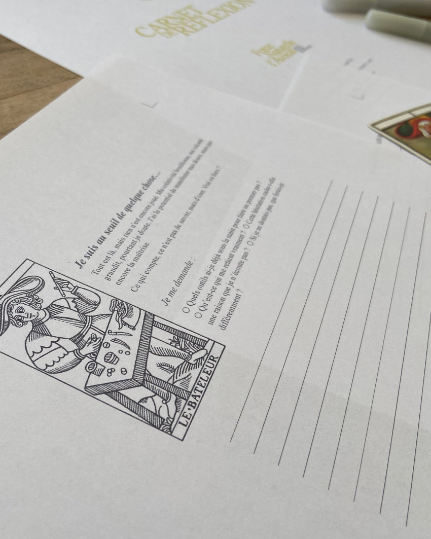 Carnet de réflexion — Force naturelle de l’Avocat, version PDF à télécharger, page Le Bateleur, gros plan