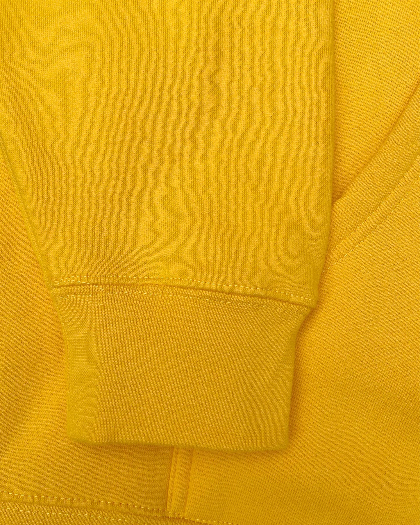Hoodie de qualité supérieure « Les forces naturelles » — couleur jaune — étampe Maïs — manche