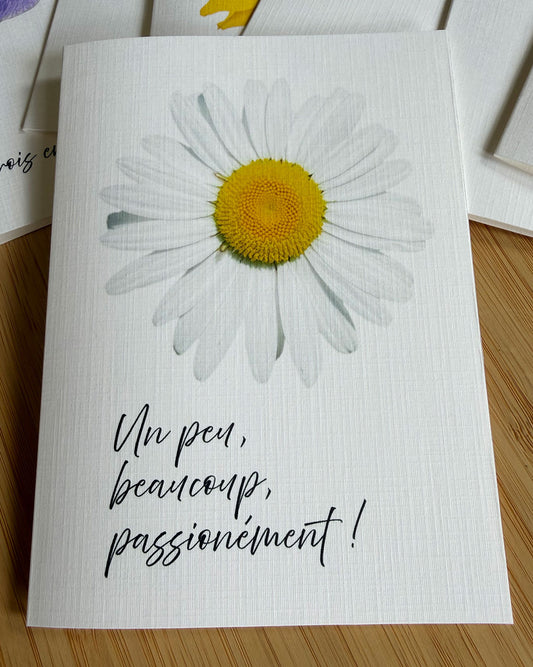 Carte de vœux Marguerite - Les Forces Naturelles