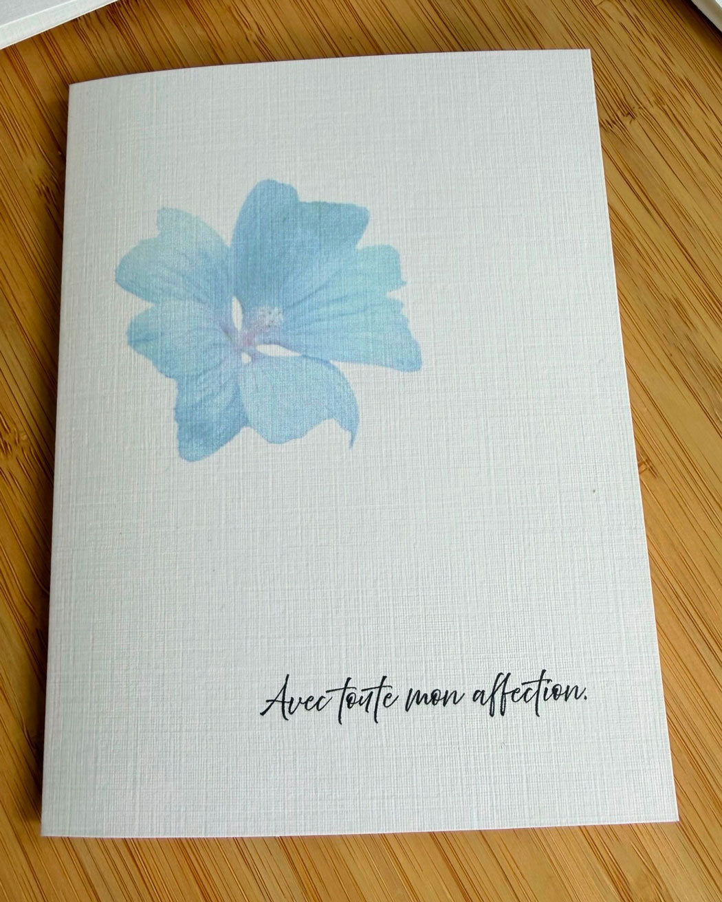 Carte de vœux Mauve - Les Forces Naturelles 