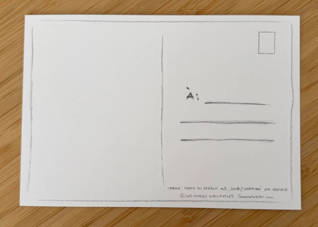 Verso cartes postales