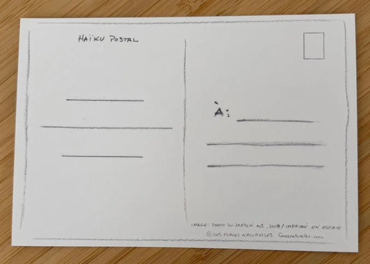 Verso cartes postales - Haïku postal