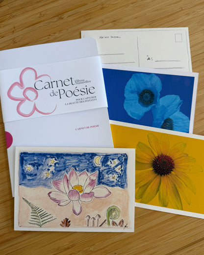 L'Ensemble poésie Les Forces Naturelles - Carnet de poésie + 3 cartes postales 